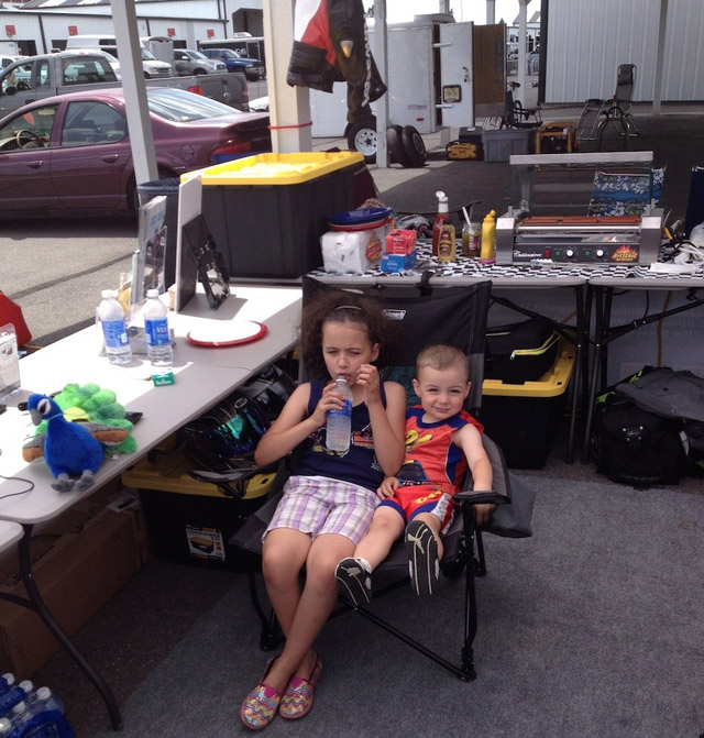 Charles and his kids